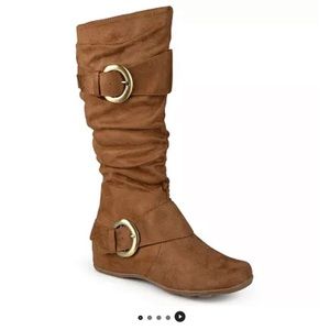 NEW Journee Collection Jester Wide Calf Knee High Faux Suede Tall Boots